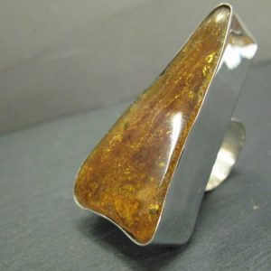 Amber and silver ring 2012