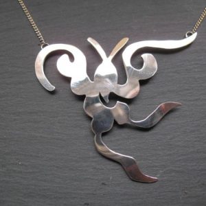Bat necklace in silver 2008