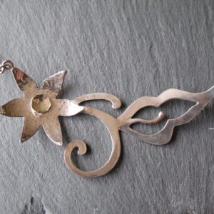 Cherry blossom necklace in silver and gold 2008