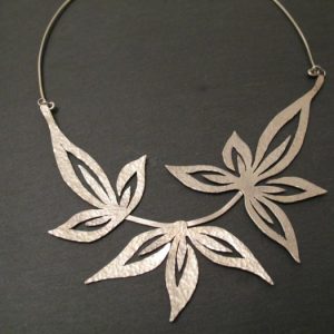 Large lotus leaf necklace 2012