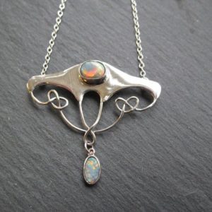 Silver and opal necklace 2013