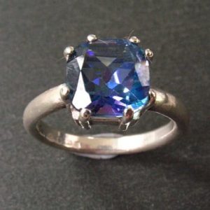 Topaz and silver ring Apr 15