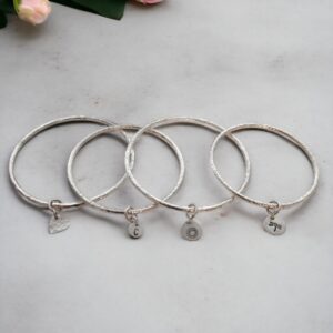 Hammered silver bangle class Saturday 22 August at 2.00pm