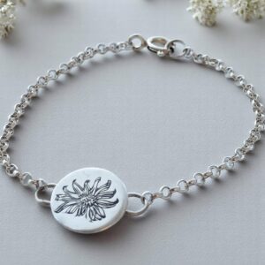 country garden silver charm bracelet